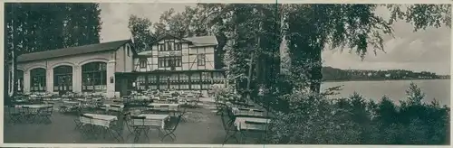 Panorama Ak Ratzeburg im Herzogtum Lauenburg, Kurhaus Waldesruh