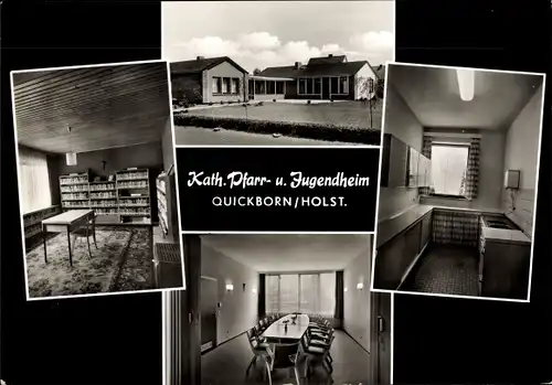 Ak Quickborn in Holstein, Kath. Pfarr- u. Jugendheim