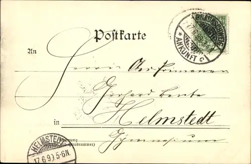 Ak Braunschweig in Niedersachsen, Stadtansicht vom Wasserturm aus