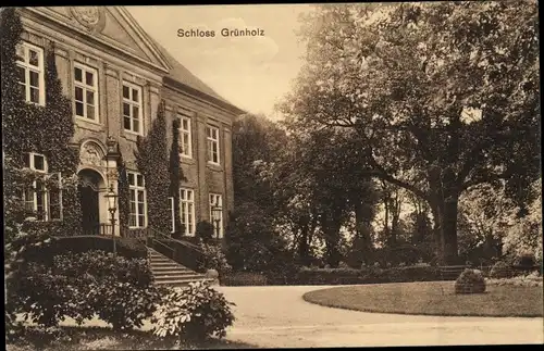 Ak Thumby in Schleswig Holstein, Gut Grünholz, Schloss