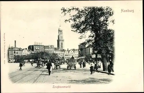 Ak Hamburg Mitte Neustadt, Zeughausmarkt