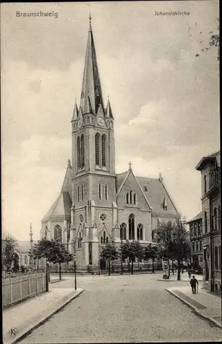 Ak Braunschweig in Niedersachsen, Johanniskirche