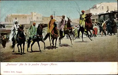 Ak Tanger Marokko, Fantasia fete de la poudre