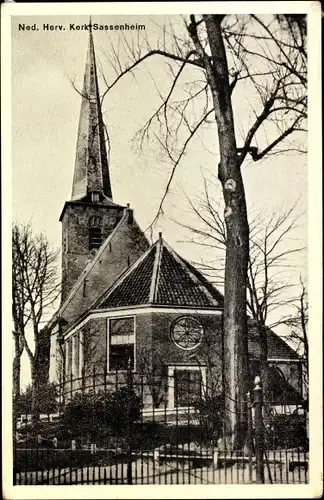 Ak Sassenheim Südholland, Ned. Herv. Kerk