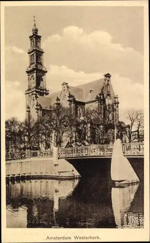 Ak Amsterdam Nordholland Niederlande, Westerkerk