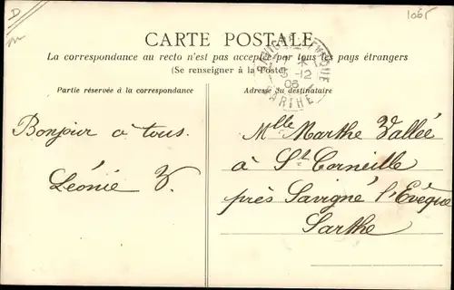 Ak Frankreich, La vie aux champs, Le langage des Marguerites