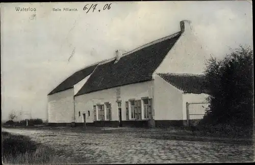 Ak Waterloo Wallonisch Brabant, Belle Alliance, Maison