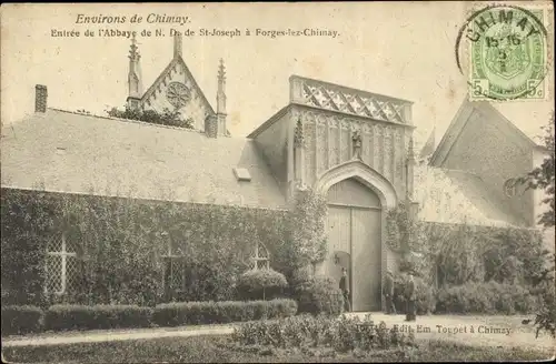 Ak Forges Chimay Wallonien Hennegau, Entree de l'Abbaye de N.D. de St-Joseph