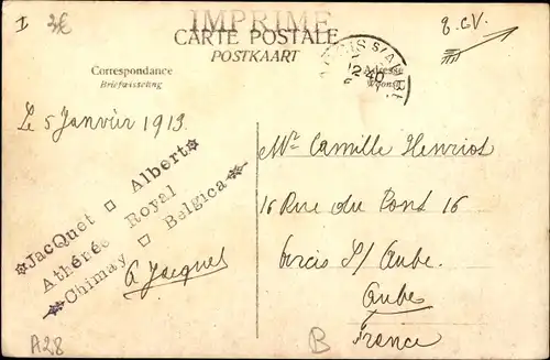 Ak Forges Chimay Wallonien Hennegau, Entree de l'Abbaye de N.D. de St-Joseph