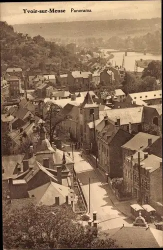 Ak Yvoir sur Meuse Wallonien Namur, Panorama