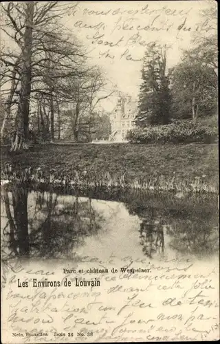 Ak Wespelaar Wespelaer Haecht Haacht Flämisch Brabant Flandern, Parc et chateau