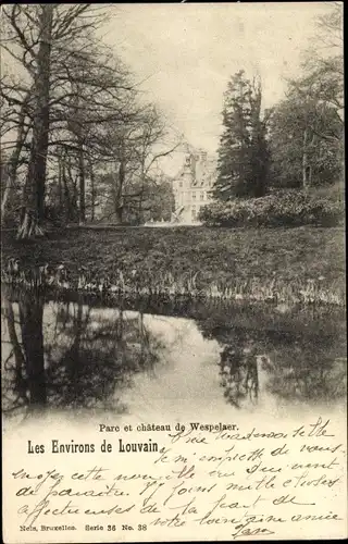 Ak Wespelaar Wespelaer Haecht Haacht Flämisch Brabant Flandern, Parc et chateau