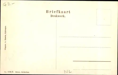 Ak Rijsbergen Nordbrabant Niederlande, R.K. Kerk