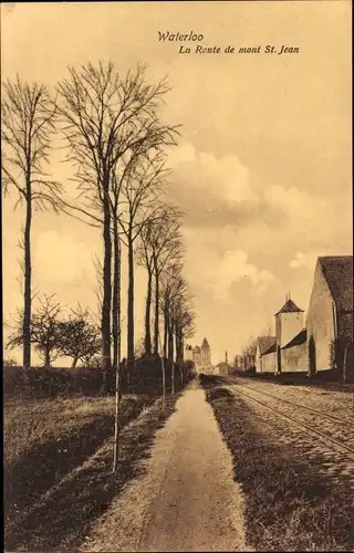 Ak Waterloo Wallonisch Brabant, La Route de mont St. Jean