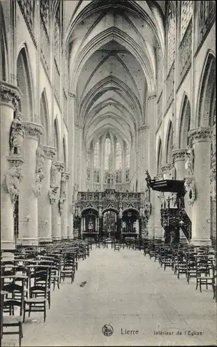 Ak Lier Lierre Flandern Antwerpen, Interieur de l'Eglise