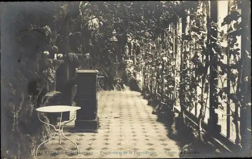 Ak Oostacker Lourdes Ostflandern, Grotte de Lourdes, Pensionnat de la Providence