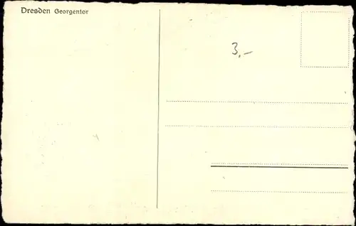 Ak Dresden Altstadt, Georgentor, Neues Jahr