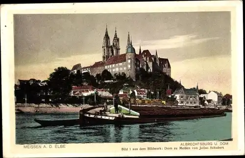 Ak Meißen an der Elbe, Albrechtsburg und Dom