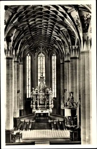 Ak Pirna in Sachsen, Marienkirche, Altar, Kanzel