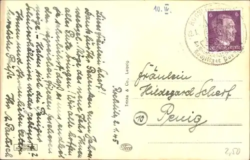 Ak Rochlitz an der Mulde, Rathaus, Denkmal, Frau mit Kind