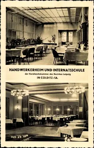 Ak Colditz in Sachsen, Handwerkerheim, Internatsschule der Handwerkskammer des Bezirkes Leipzig