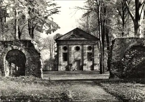 Ak Alt Zella Nossen in Sachsen, Mausoleum und Mauerreste der Klosterkirche