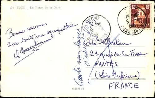 Ak Bone Algerien, La Place de la Gare