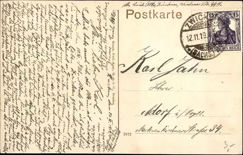 Ak Zwickau in Sachsen, Kgl. Lehrer-Seminar, Totalansicht