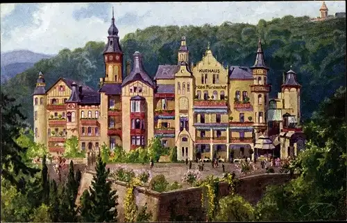 Künstler Ak Lutherstadt Eisenach in Thüringen, Kurhaus Hotel Fürstenhof