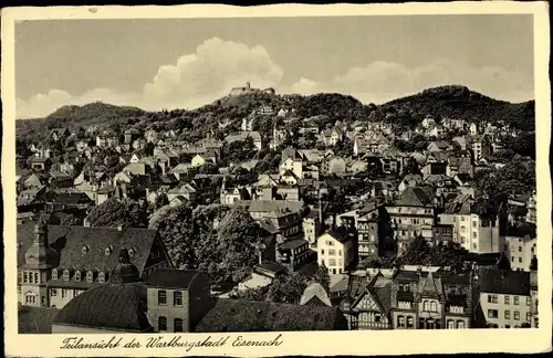 Ak Eisenach Thüringen, Teilansicht mit Wartburg