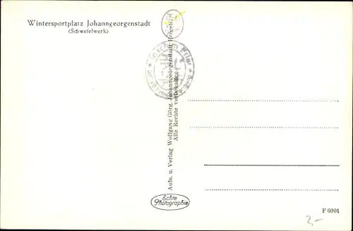 Ak Johanngeorgenstadt im Erzgebirge, Winterpanorama