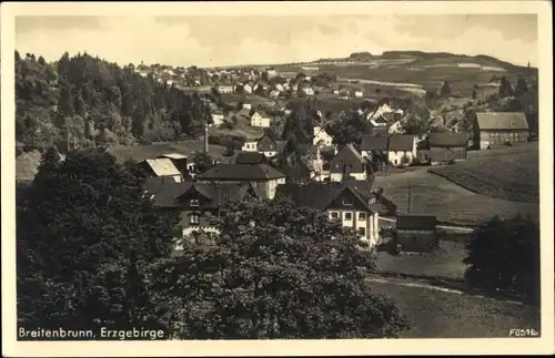 Ak Breitenbrunn im Erzgebirge, Panorama