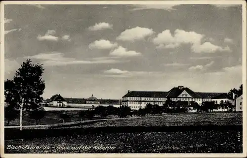 Ak Bischofswerda im Kreis Bautzen, Blick auf die Kaserne