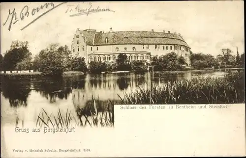 Ak Burgsteinfurt Steinfurt im Münsterland, Schloss des Fürsten zu Bentheim und Steinfurt