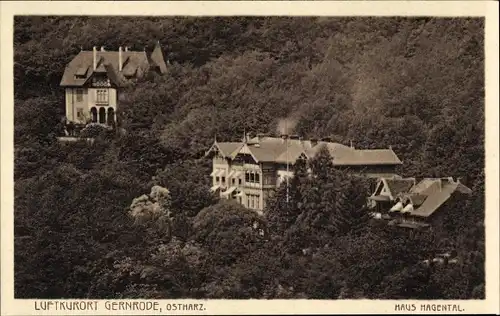 Ak Gernrode Quedlinburg im Harz, Haus Hagental