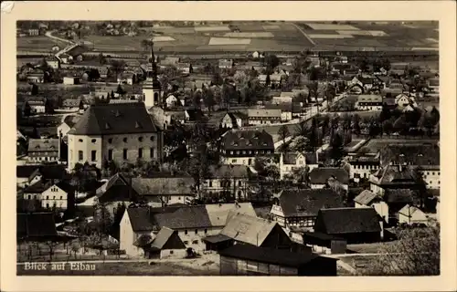 Ak Eibau Kottmar in der Oberlausitz, Panorama, Kirche