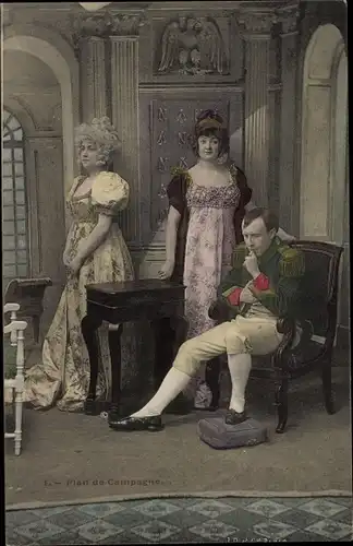 Ak Napoleon, Plan de Campagne, Schauspieler