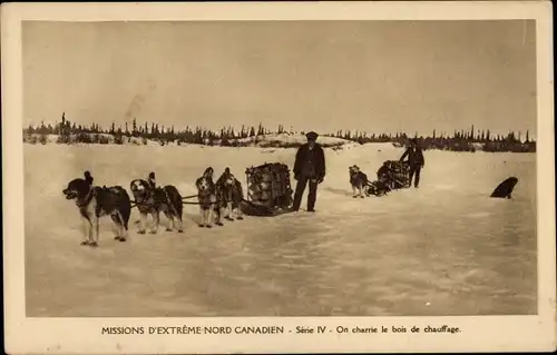 Ak Kanada, Missions d'Extreme Nord Canadien, On charrie le bois de chauffage