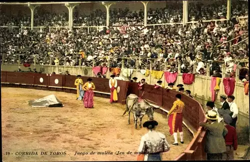 Ak Stierkampf, Corrida de Toros, Juego de muleta
