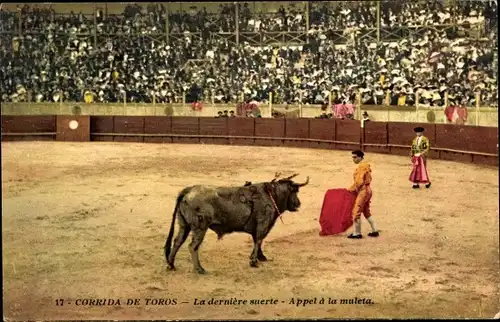 Ak Stierkampf, Corrida de Toros, La derniere suerte