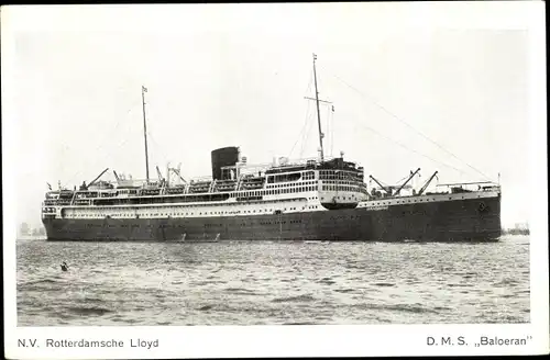 Ak Dampfer DMS Baloeran, Koninklijke Rotterdamsche Lloyd