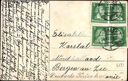 Ak Gehen muss es, Ballon mit Handantrieb