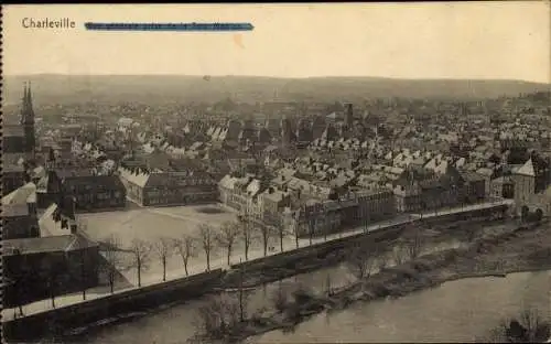 Ak Charleville Mézières Ardennes, Vue generale prise de la Tour Manten