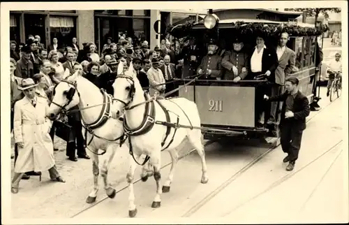 Ak Köln am Rhein, Pferdebahnbetrieb der Straßen und Vorortbahnen anlässlich der 1900 Jahrfeier, 1950