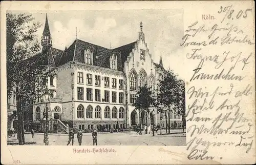 Ak Köln am Rhein, Handelshochschule