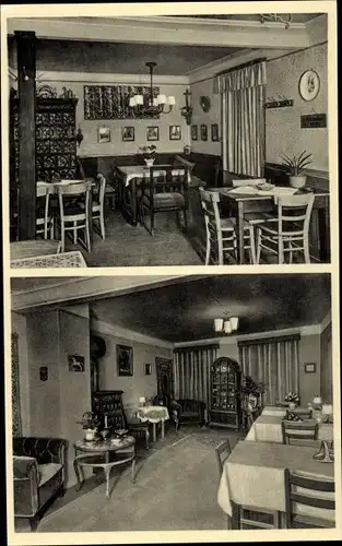 Ak Sulzburg im Breisgau Hochschwarzwald, Hotel zum Rebstock, Innenansicht