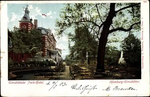 Ak Hamburg Eimsbüttel, Eimsbütteler Park Hotel