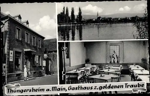 Ak Thüngersheim am Main Unterfranken, Gasthof zur goldenen Traube