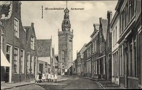 Ak Monnikendam Waterland Nordholland Niederlande, Kerkstraat