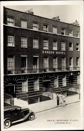 Ak London City England, Bangor Hotel, Bedford Place